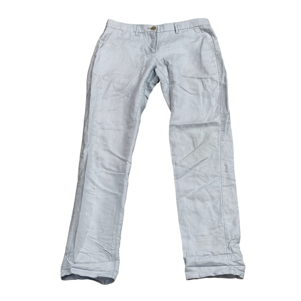 Gap Womens Linen/Cotton Blend Pants Size 00 Light Blue